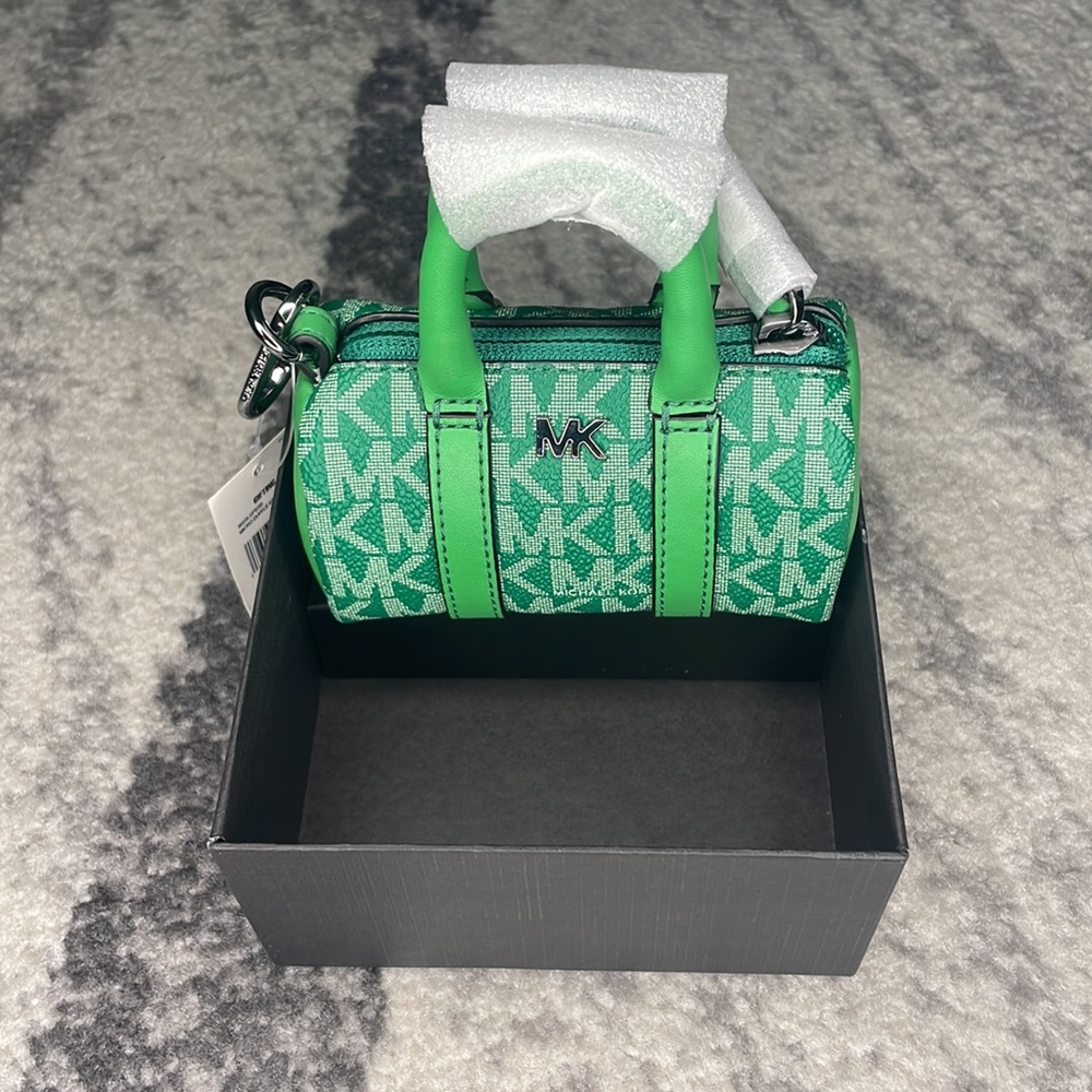 NWT Michael Kors Micro Duffle/ Key Fob